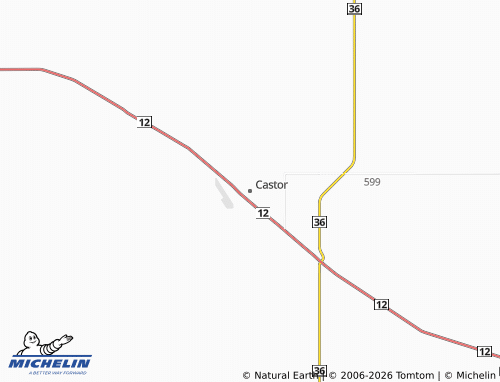 Mapa MICHELIN Castor - ViaMichelin