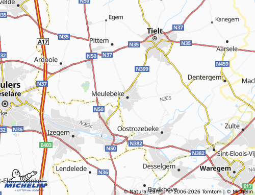 Mapa MICHELIN Meulebeke - ViaMichelin