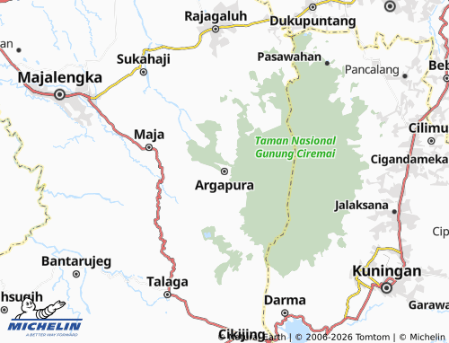 MICHELIN-Landkarte Argapura - ViaMichelin