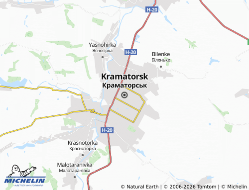 Mappa MICHELIN Kramators'k - ViaMichelin