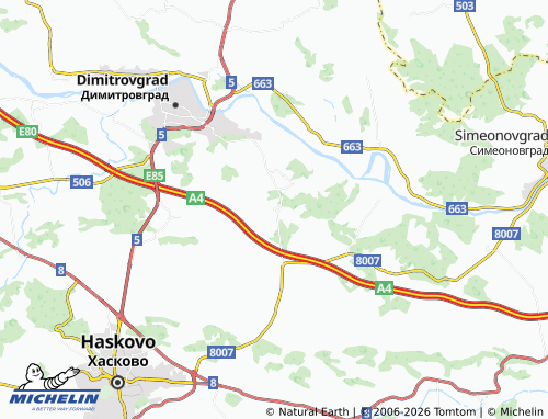 Mapa MICHELIN Voden - ViaMichelin