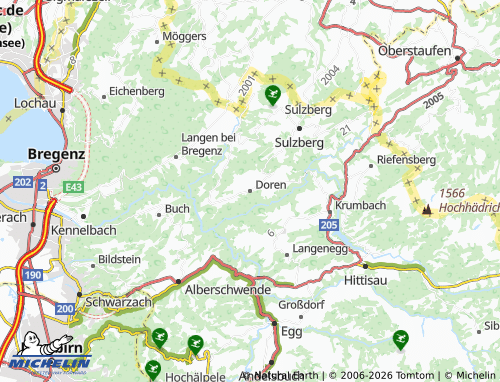 MICHELIN-Landkarte Doren - ViaMichelin