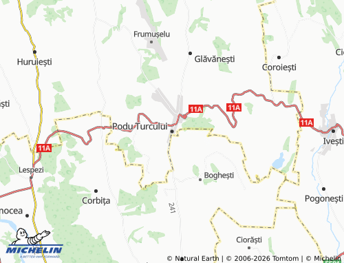 Mappa MICHELIN Podu Turcului - ViaMichelin