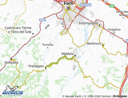 MICHELIN Ravaldino map - ViaMichelin