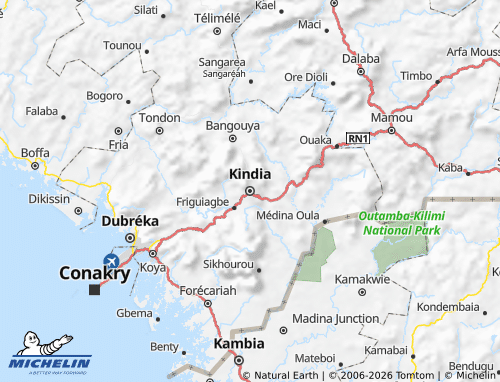 MICHELIN Kindia map - ViaMichelin