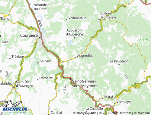 MICHELIN Augerolles map - ViaMichelin