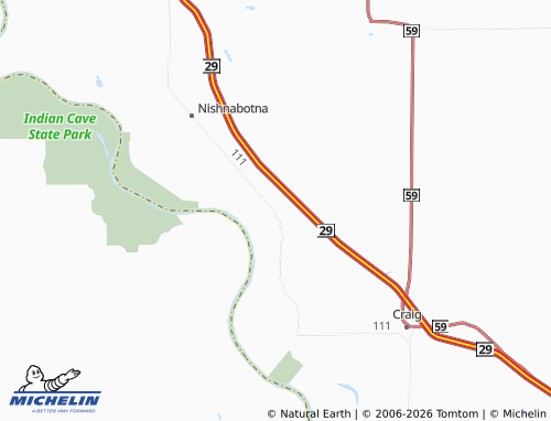 Mapa MICHELIN Corning - ViaMichelin