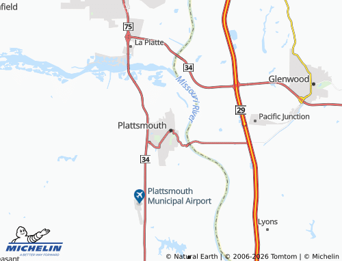 Kaart MICHELIN Plattsmouth - ViaMichelin