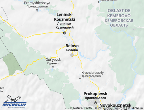 MICHELIN-Landkarte Belowo - ViaMichelin