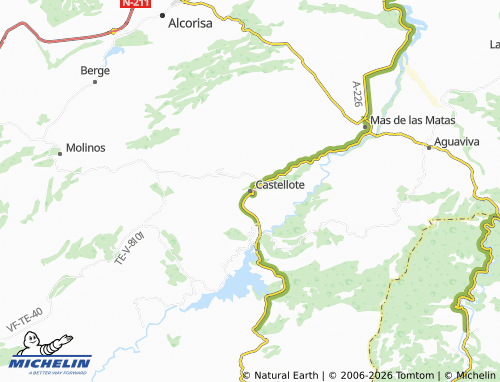 MICHELIN-Landkarte Castellote - ViaMichelin