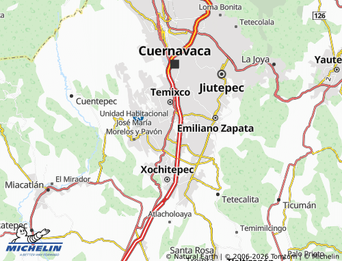 MICHELIN Acatlipa map - ViaMichelin