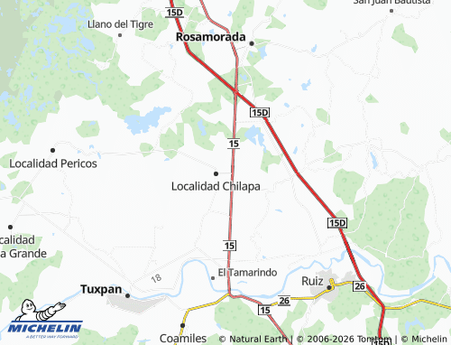 Mapa MICHELIN Chilapa Centro - ViaMichelin