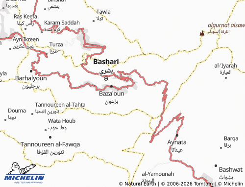 Carte MICHELIN Biqa' Kafr - ViaMichelin