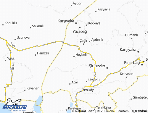Mappa MICHELIN Heybeli - ViaMichelin