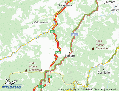 MICHELIN Roccaprebalza map - ViaMichelin