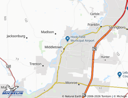 Kaart MICHELIN Middletown - ViaMichelin