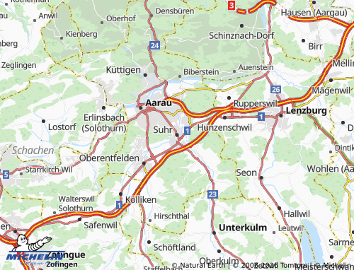 MICHELIN Suhr map - ViaMichelin