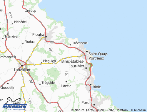 MICHELIN Tertre à Loup map - ViaMichelin