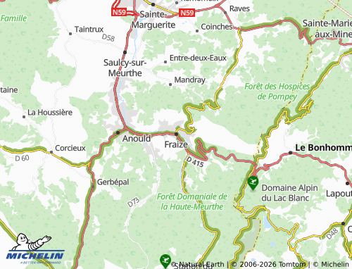 Mapa MICHELIN Fraize - ViaMichelin