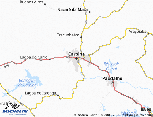MICHELIN-Landkarte Carpina - ViaMichelin