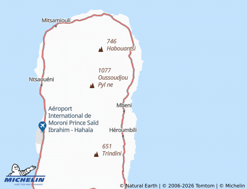 MICHELIN Bambadjani map - ViaMichelin