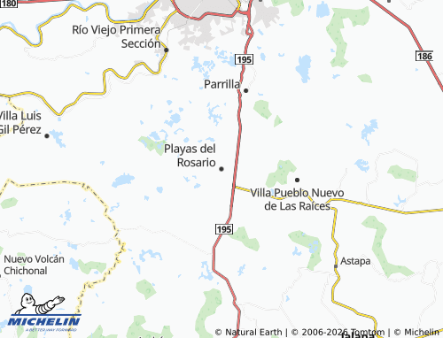Mappa MICHELIN Playas del Rosario - ViaMichelin