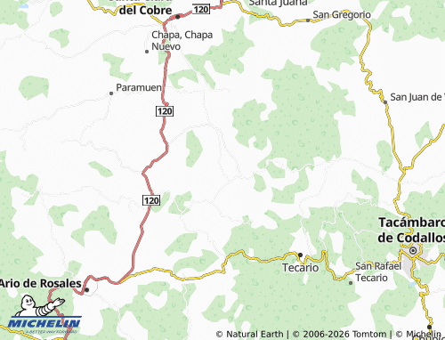 MICHELIN Cuangatzio map - ViaMichelin