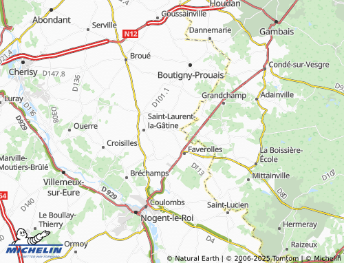 Mapa MICHELIN Les Pinthières - ViaMichelin