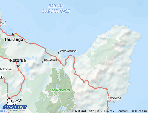 Mapa MICHELIN Ōpōtiki - ViaMichelin
