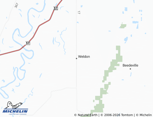 Mapa MICHELIN Weldon - ViaMichelin