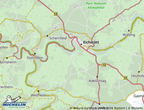 MICHELIN-Landkarte Wasserzell - ViaMichelin