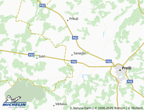 Mapa MICHELIN Sanauža - ViaMichelin