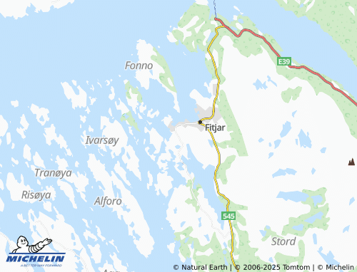 MICHELIN Vestbøstad map - ViaMichelin