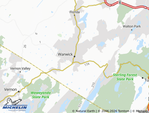 Mappa MICHELIN Warwick - ViaMichelin
