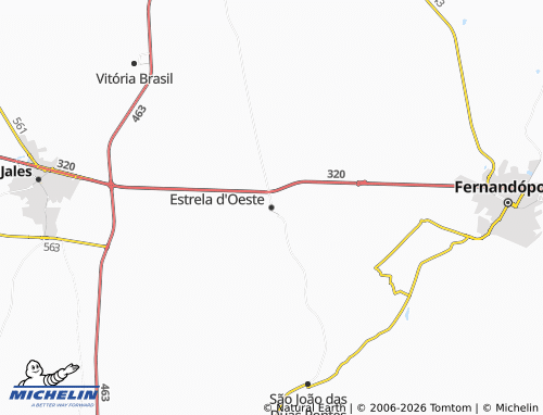 Mapa MICHELIN Estrela d'Oeste - ViaMichelin
