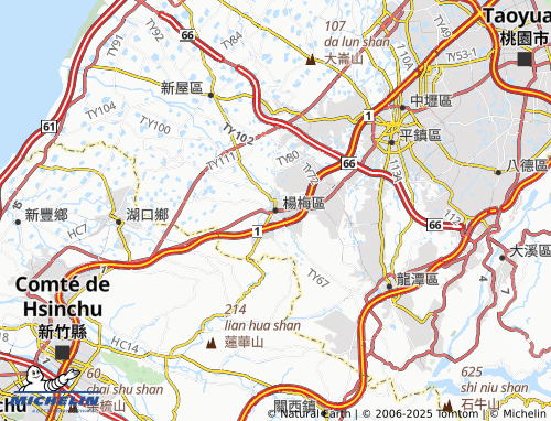 Mappa MICHELIN yang mei qu - ViaMichelin