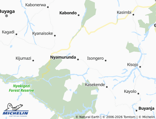 Mappa MICHELIN Nyamurunda - ViaMichelin
