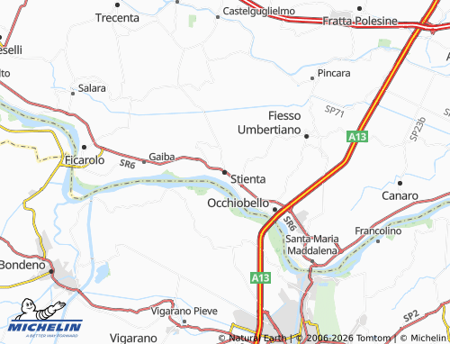 Mapa MICHELIN Stienta - ViaMichelin