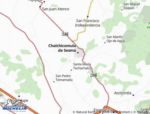 MICHELIN Ciudad Serdán map - ViaMichelin