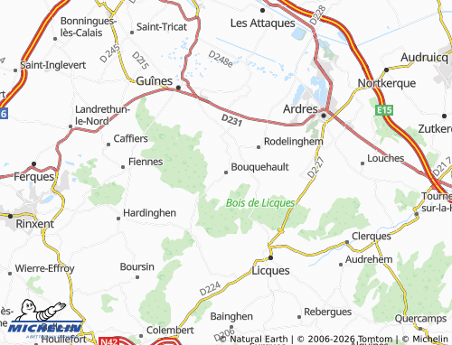 Carte MICHELIN Bouquehault - ViaMichelin