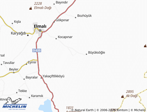 MICHELIN Geçmen map - ViaMichelin