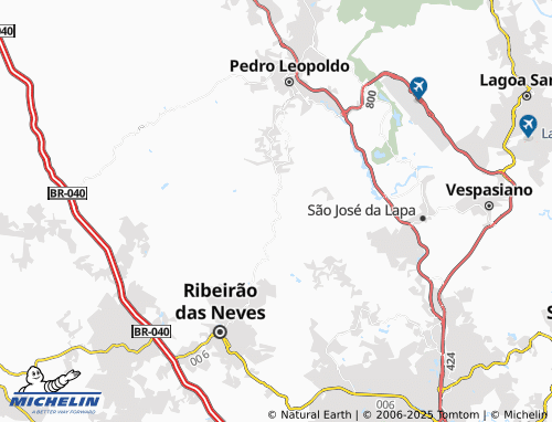 MICHELIN Vera Cruz de Minas map - ViaMichelin