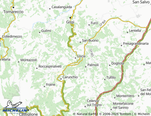 Mapa MICHELIN Liscia - ViaMichelin