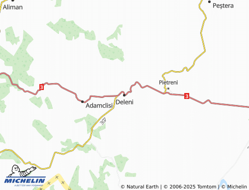 MICHELIN Deleni map - ViaMichelin