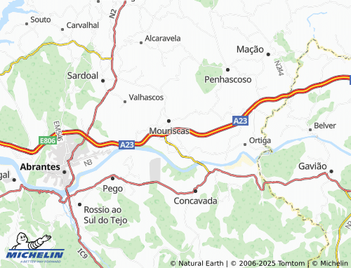 MICHELIN-Landkarte Outeiro Fundeiro - ViaMichelin