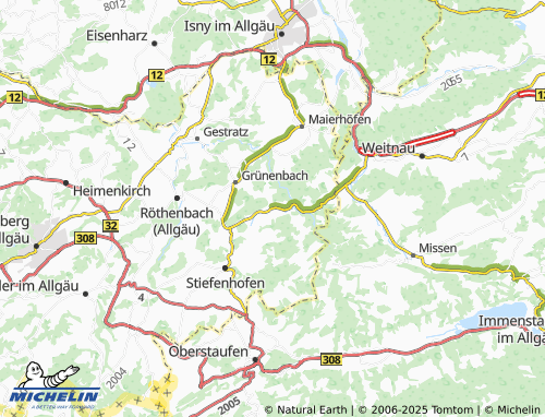 MICHELIN Ebratshofen map - ViaMichelin