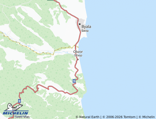 Mappa MICHELIN Obzor - ViaMichelin