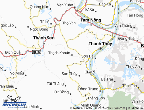 MICHELIN Thạch Khoán map - ViaMichelin
