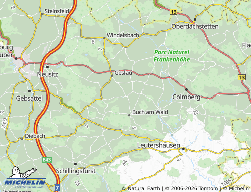 MICHELIN Lauterbach map - ViaMichelin