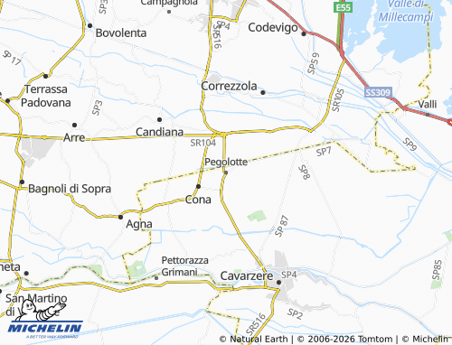 Mapa MICHELIN Pegolotte - ViaMichelin